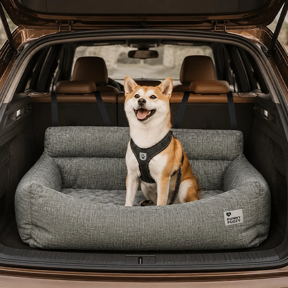 Travel Bolster Full Durable Washable Dog Car Back Seat Bed