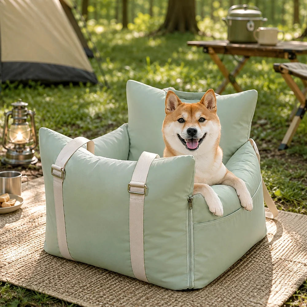 Waterproof Dog Car Seat Bed - First Class