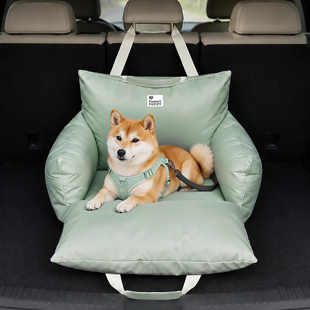 Waterproof Dog Car Seat Bed - First Class