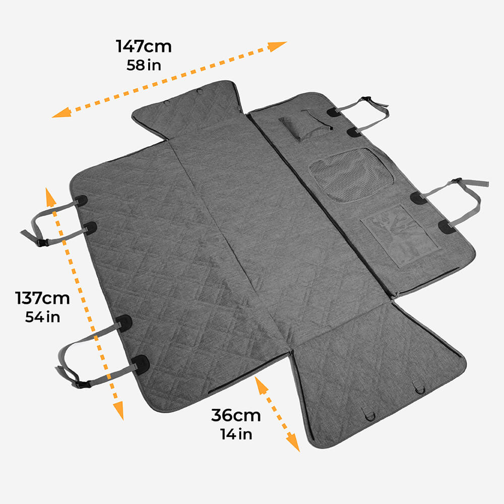 Cationic Fabric Oxford Fabric Waterproof Scratch Resistant Dog Car Seat Cover - FUNNYFUZZY