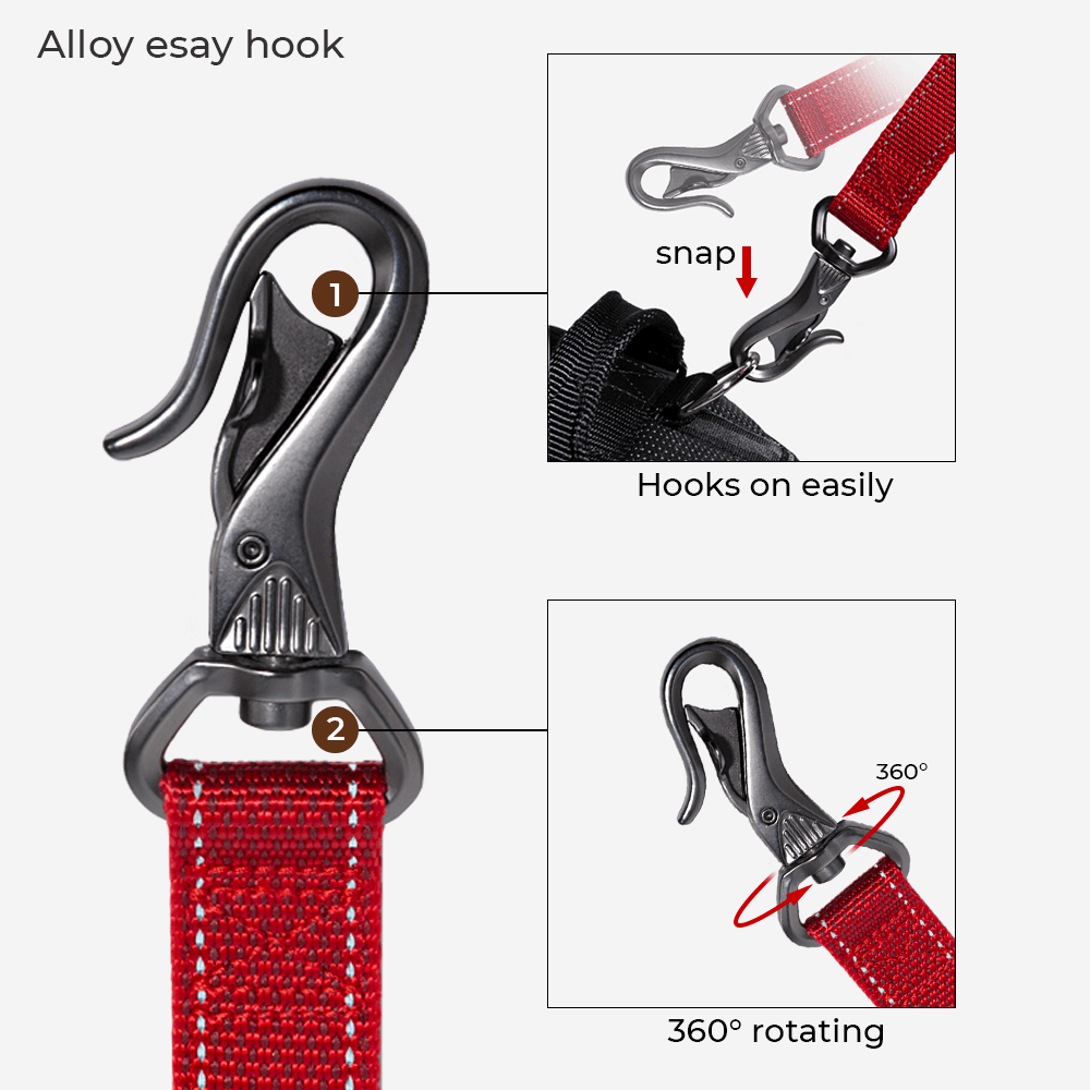 Multifunction Hands Free Dog Leash With Safety Seat Belt - FUNNYFUZZY